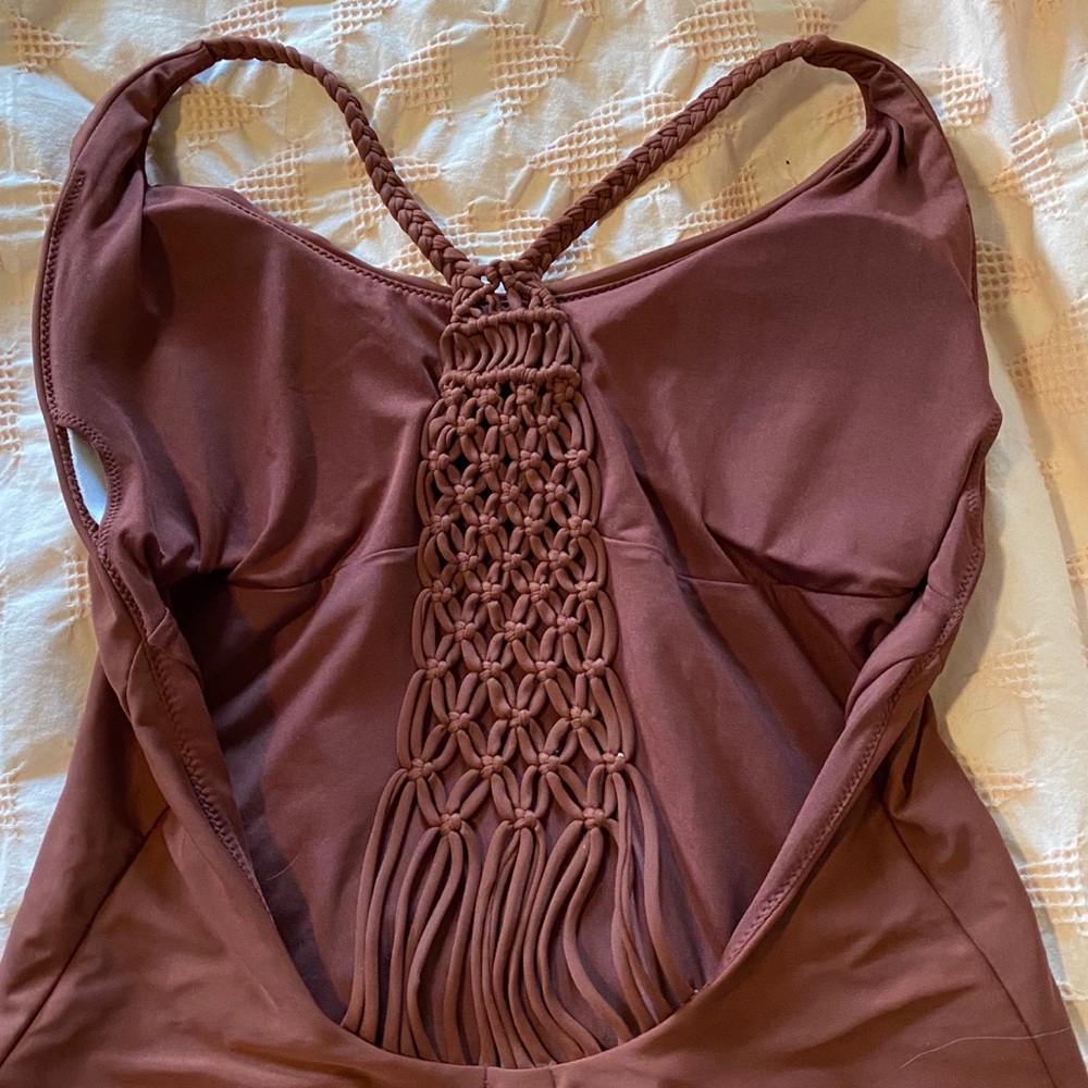 brown aerie one piece